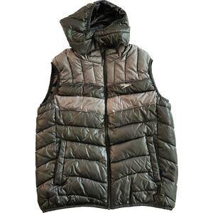 Speedo Women’s Feather Puffer Vest Black/Grey Size Medium
